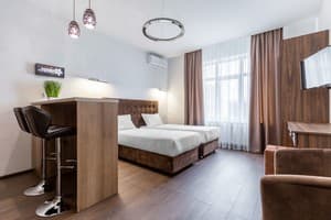 Апарт-отель Barasport city apartments. Апартаменты двухместный DeLuxe Bronze Style с барной стойкой 3